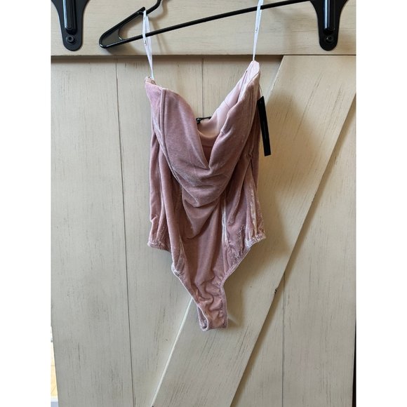 Lulus Tops - Lulus Lux Life Velvet Bodysuit